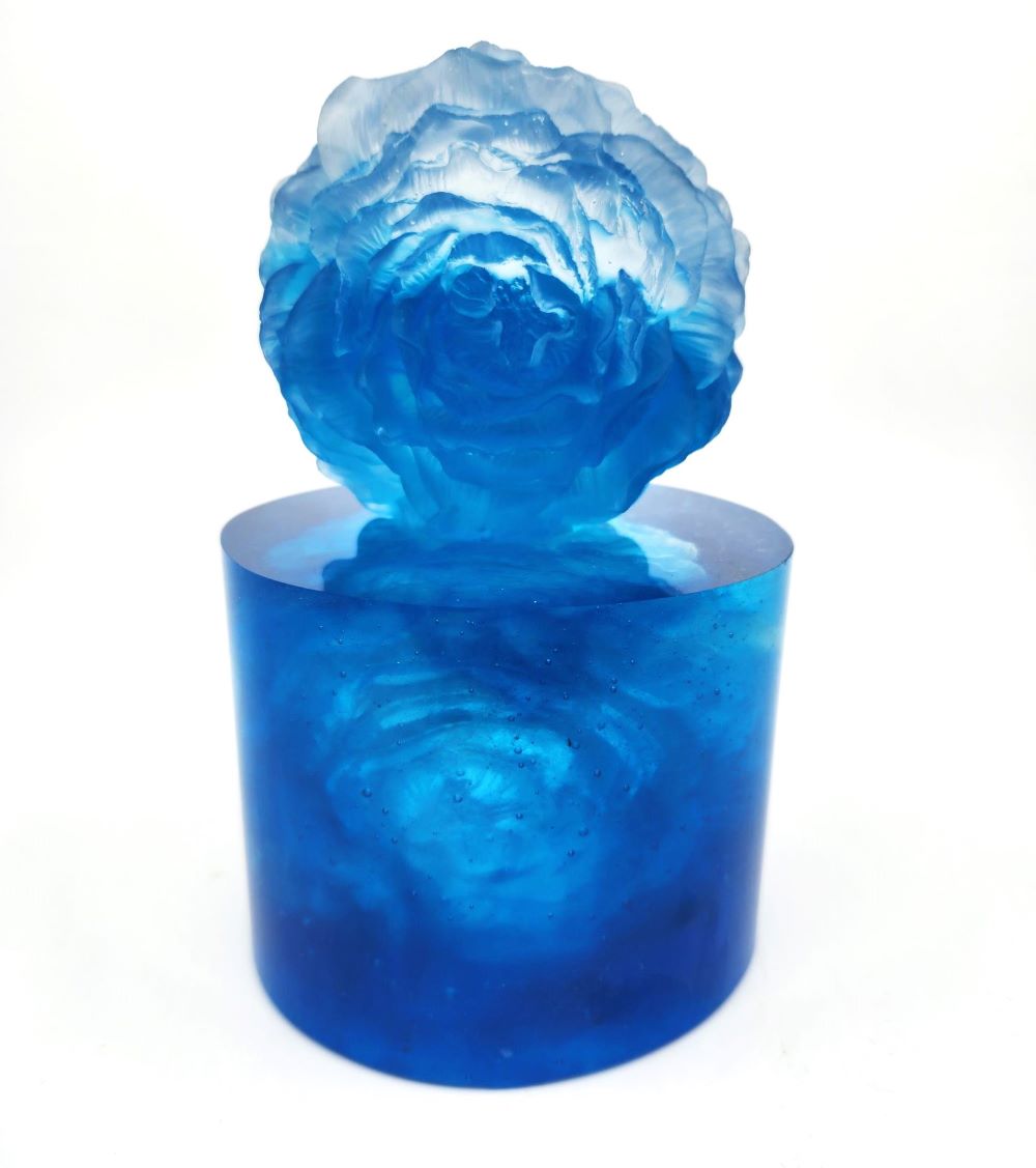 Blue Peony Vessel